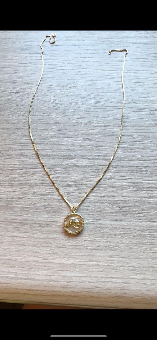 Opal Mom pendant necklace