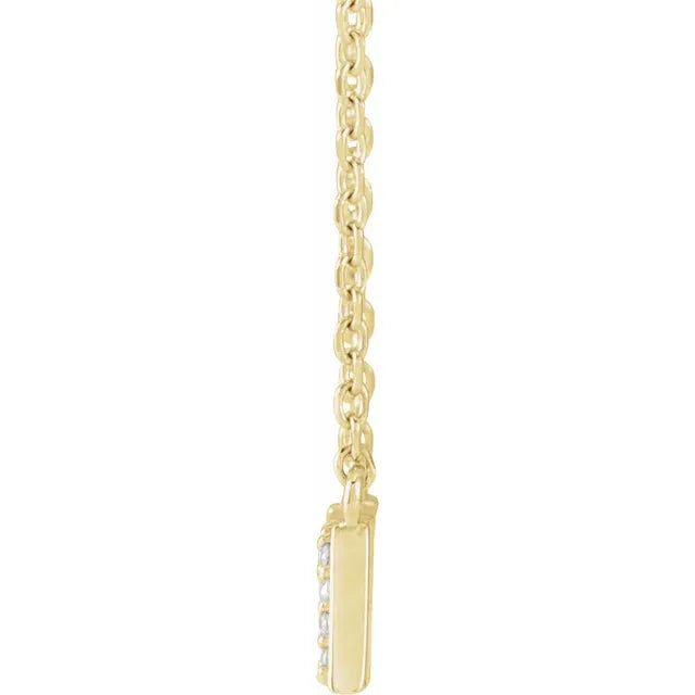1/10 Natural Diamond "Mama" 18" Necklace