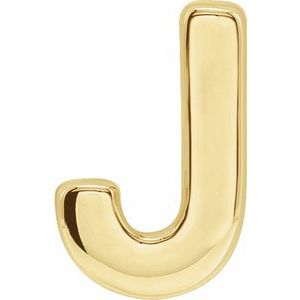 Block Initial  Slide Pendant