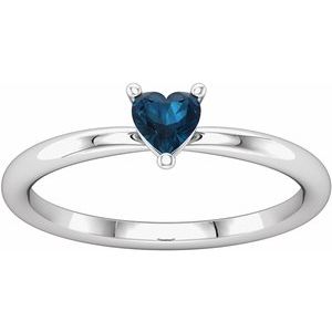 Heart Solitaire Ring