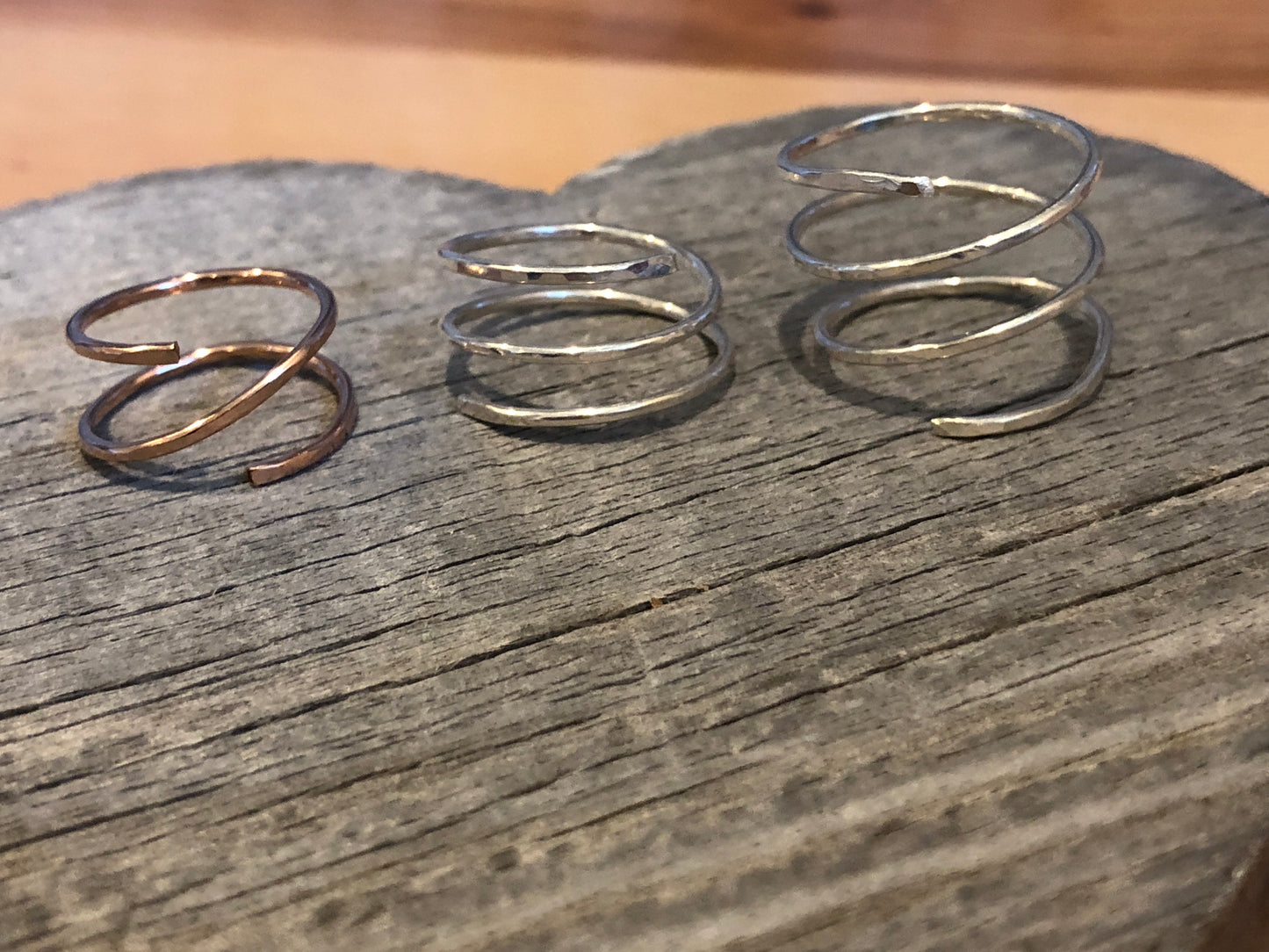 Coil ring/spiral rings