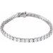 Sterling silver line tennis bracelet