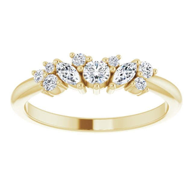 1/3 CTW Diamond Multi-Shape Ring