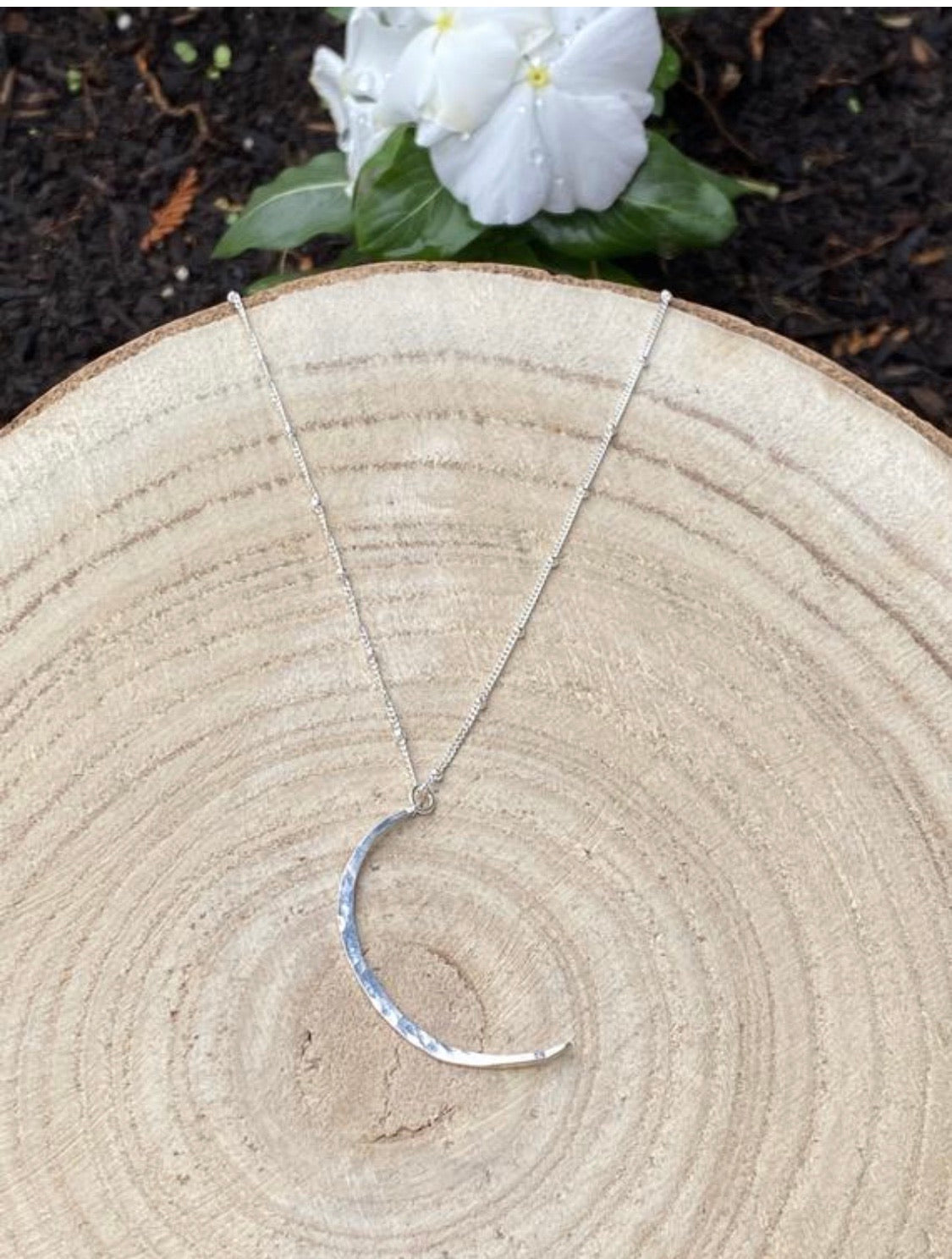 Crescent moon necklace, gold filled necklace, moon necklace