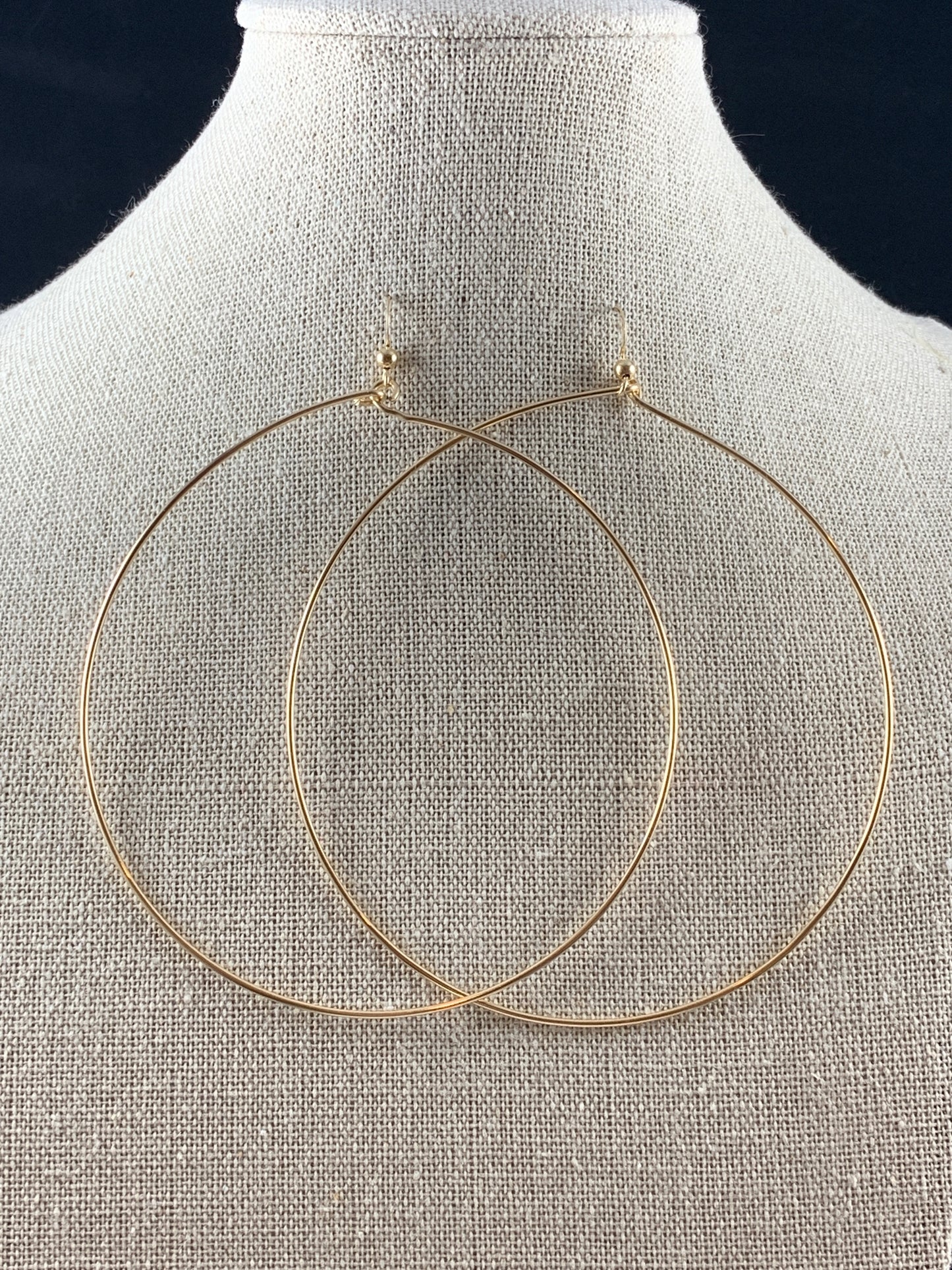 Dangle hoops, drop hoops, gold hoops, silver hoops, hoops for sensitive ears