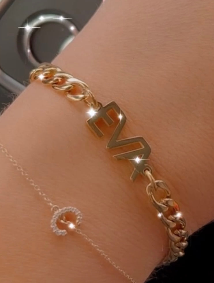 Cuban initial/name necklace/bracelet