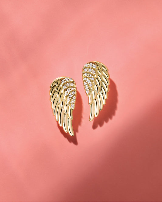 Angel wing earrings